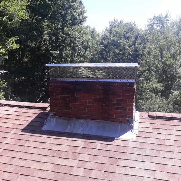 Copper Chimney Cap with screen