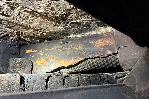 Smoke Chamber Repair Before